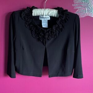 Danny & Nicole Elegant Ruffle Blazer